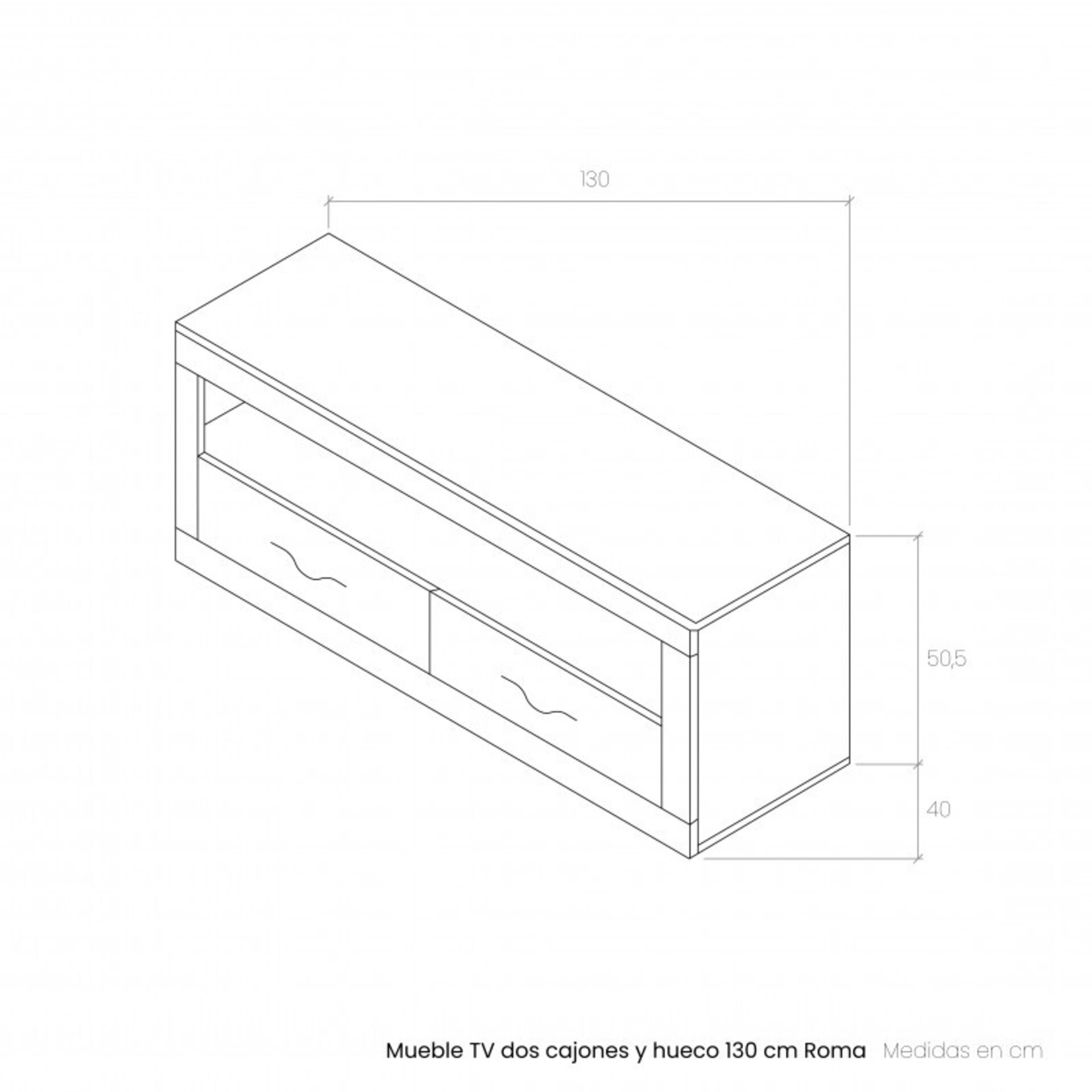 BAJO TV - MOD. M1 - 130CM - 7