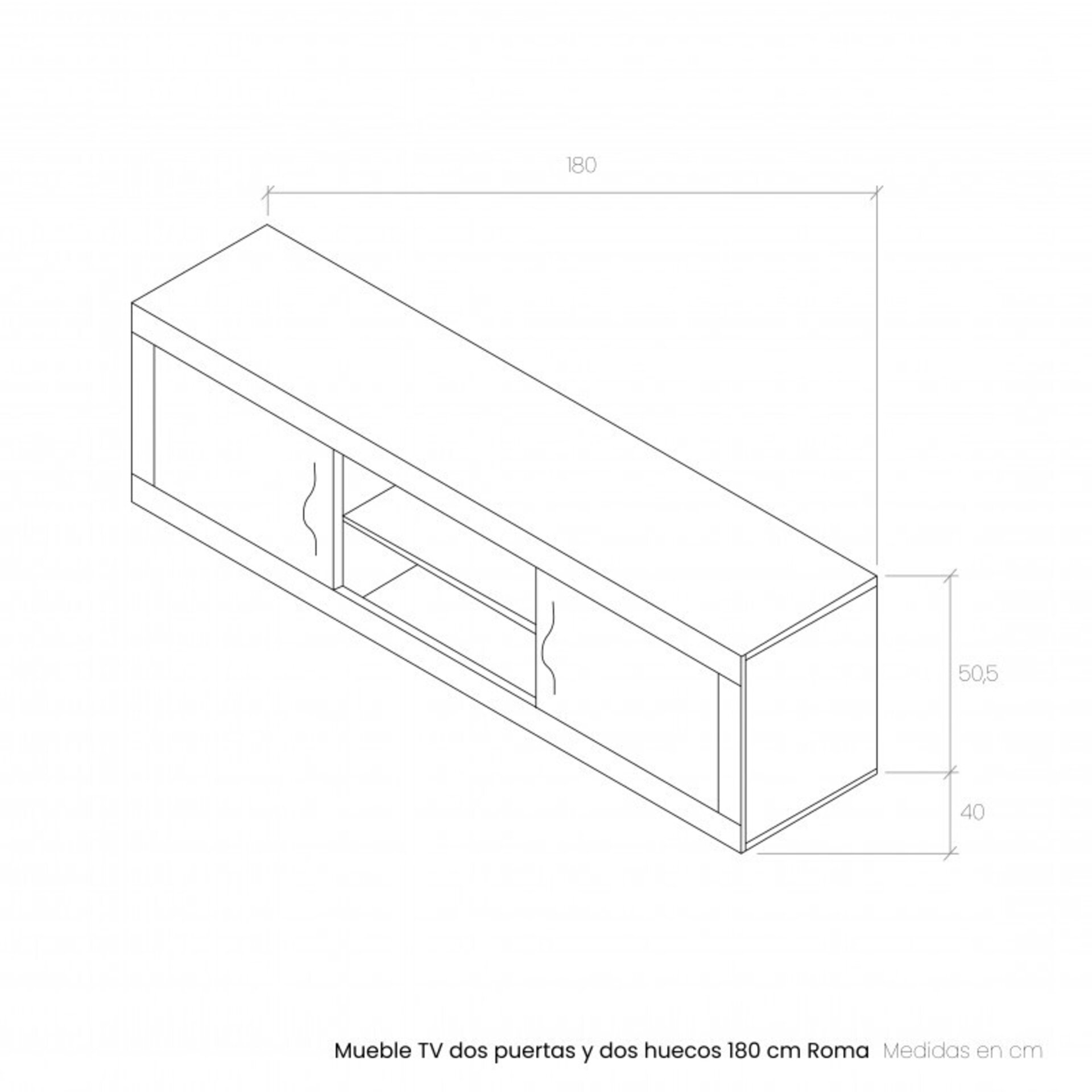 BAJO TV - MOD. M5 - 180CM - 7