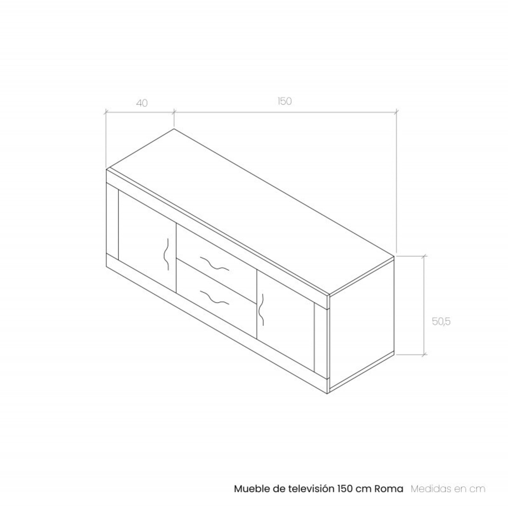 BAJO TV - MOD. M4 - 150CM - 6